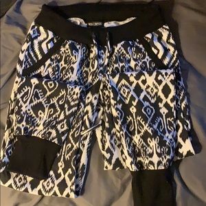 Black and White Jogger Pants. Size Small.